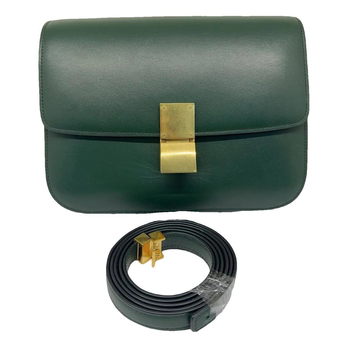 Classic leather crossbody bag