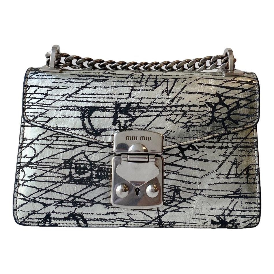 Miu Confidential leather handbag