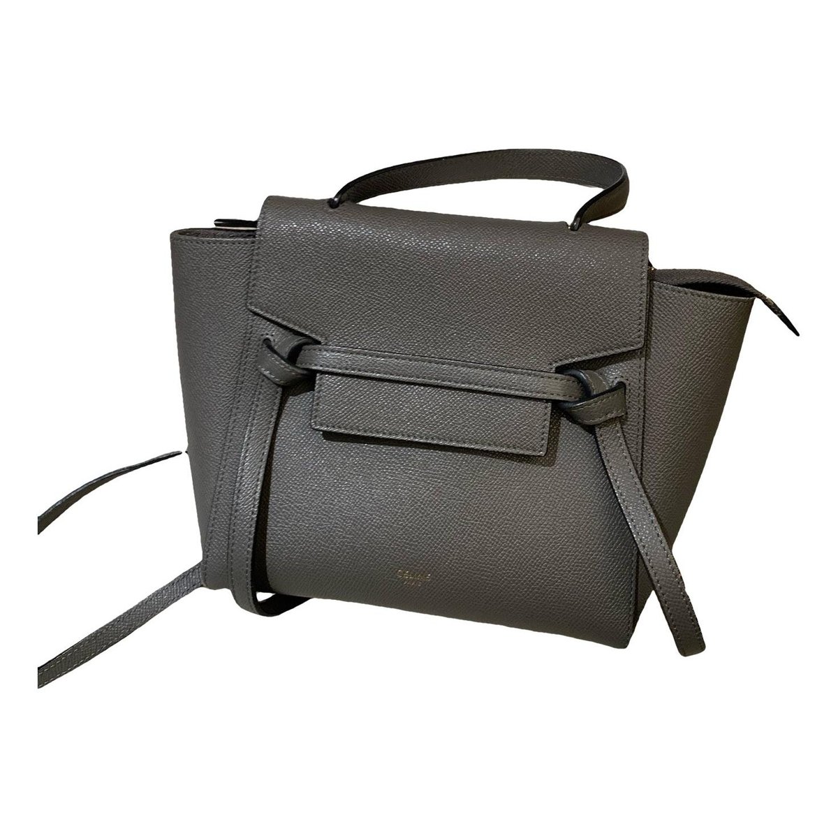 Belt leather handbag