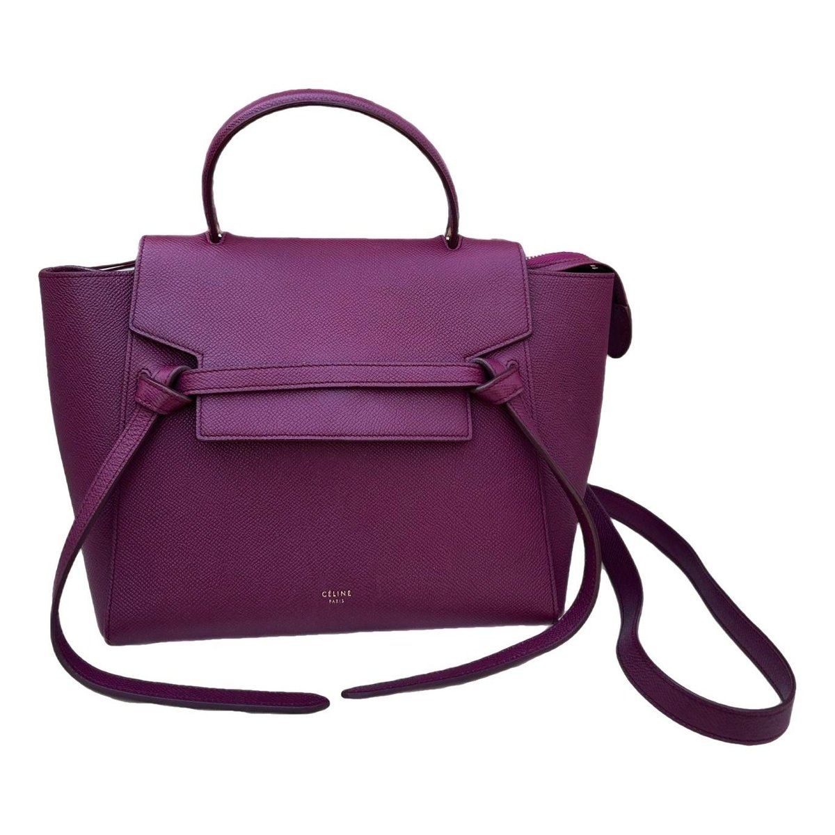 Belt leather handbag
