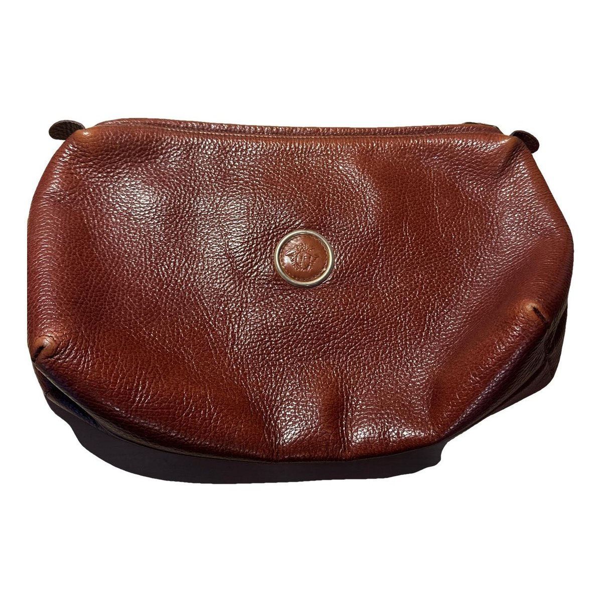 Leather clutch bag