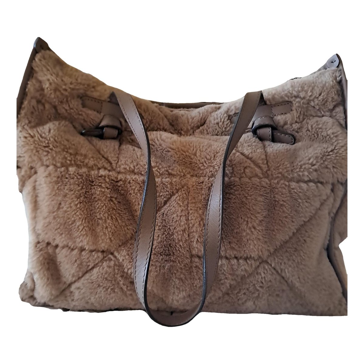 Faux fur crossbody bag