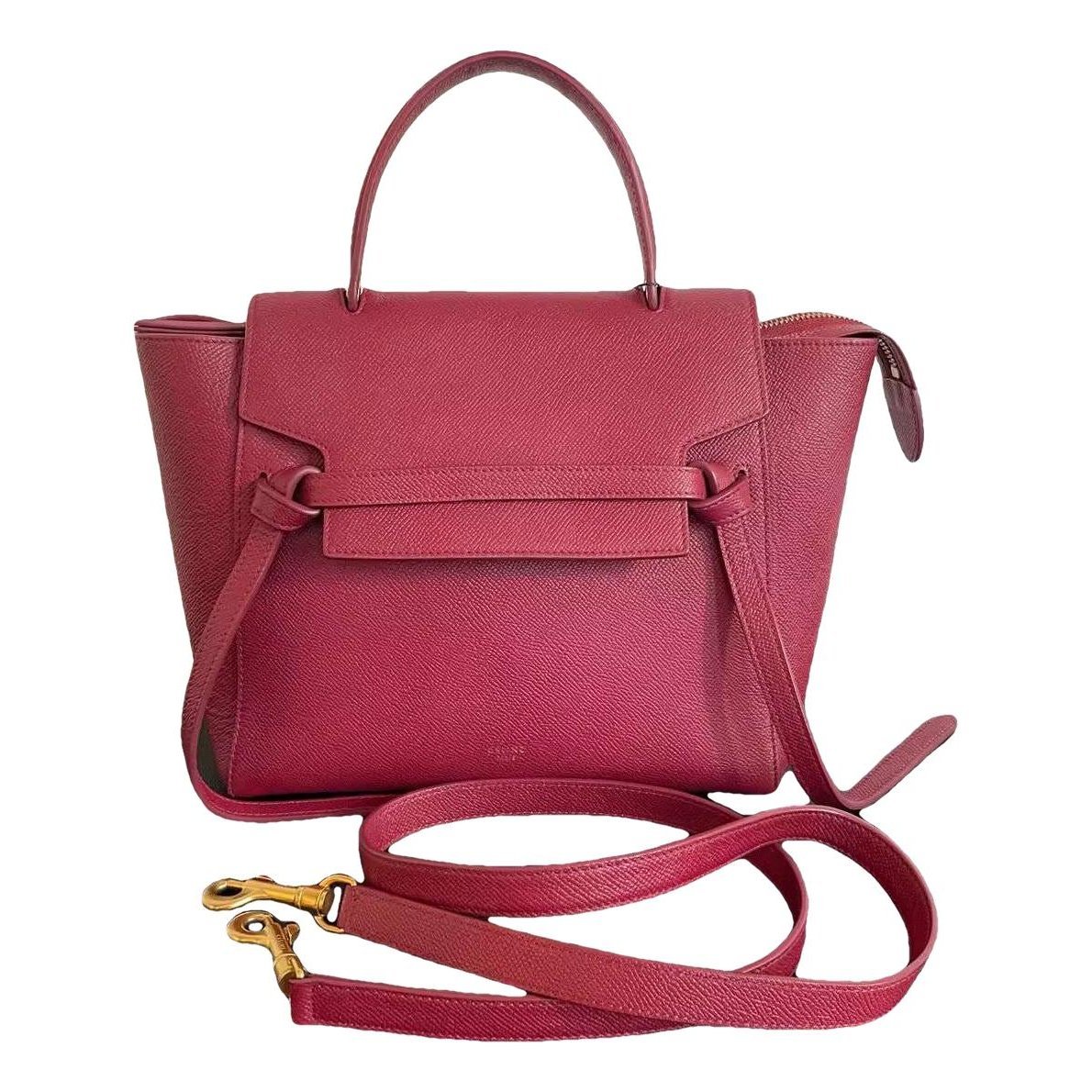 Belt leather handbag