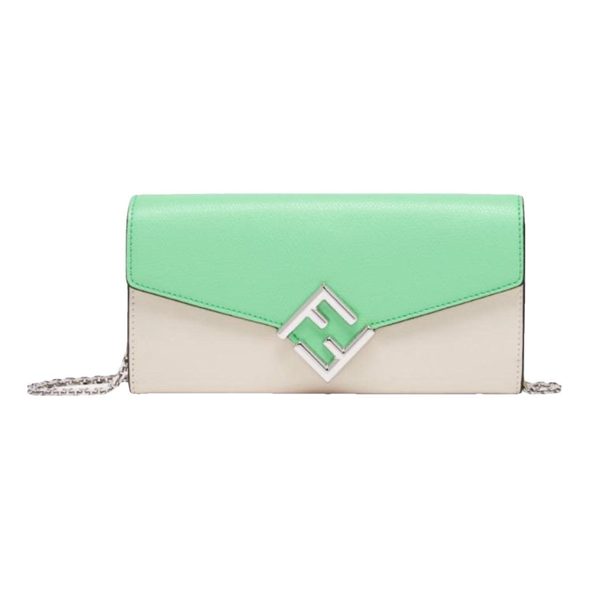 Wallet On Chain leather crossbody bag