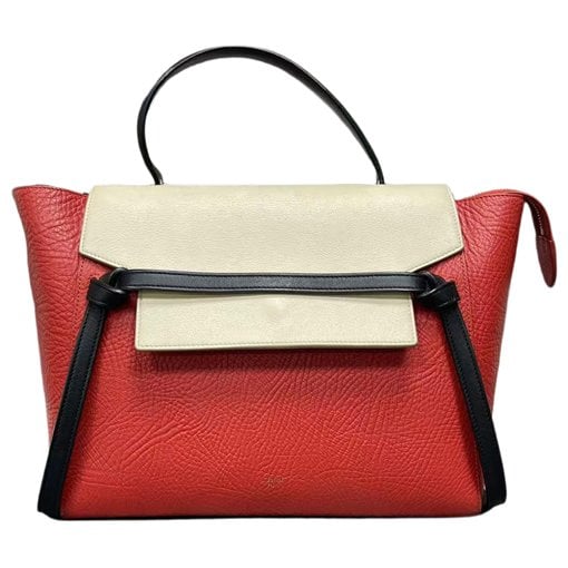 Belt leather handbag