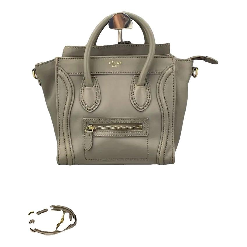 Nano Luggage leather crossbody bag