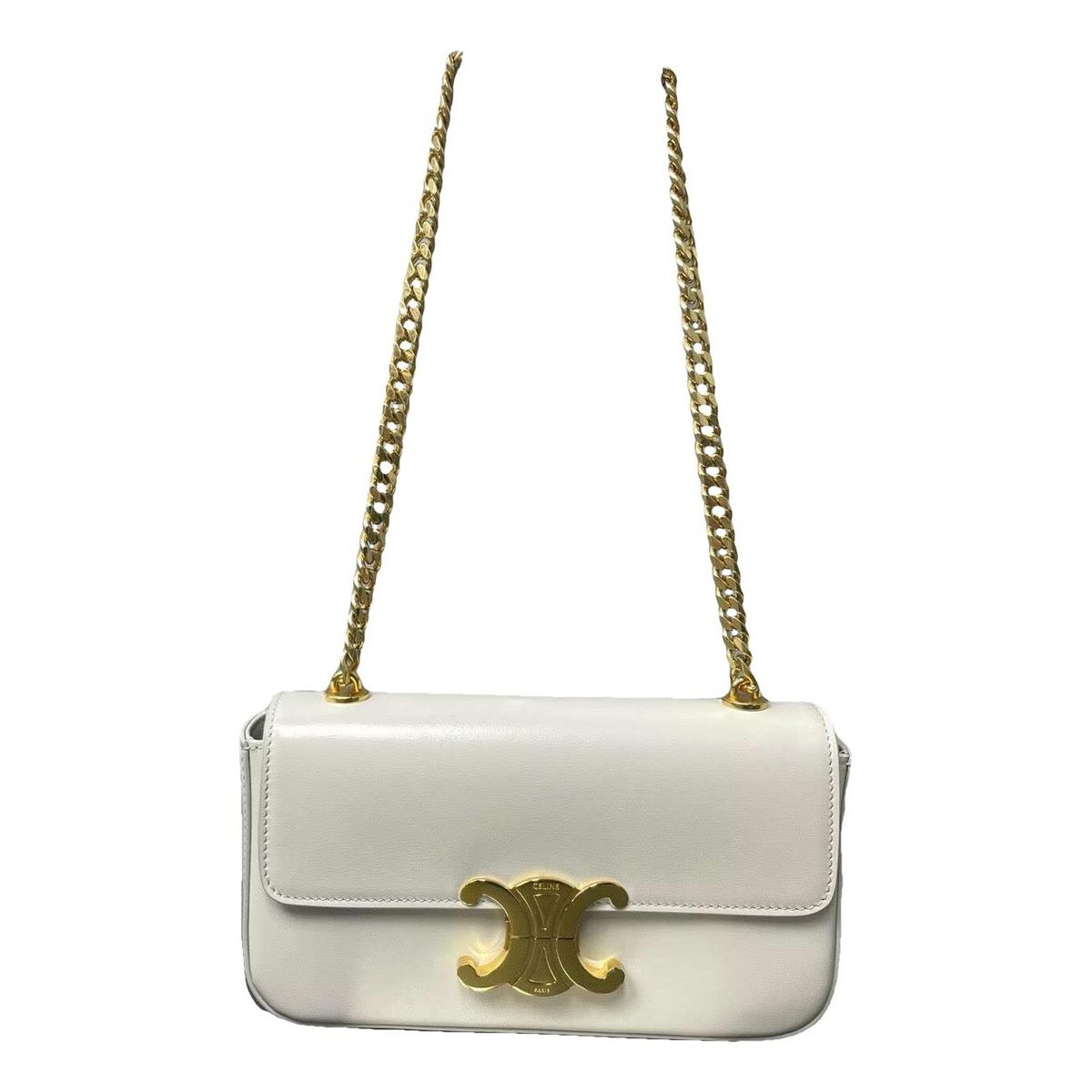 Triomphe chain leather crossbody bag