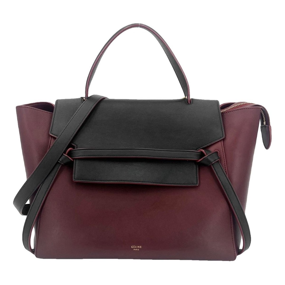 Belt leather handbag
