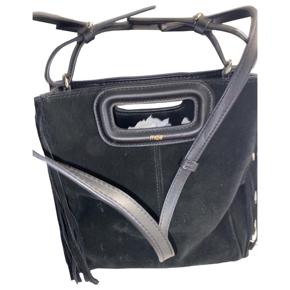 Sac M leather crossbody bag