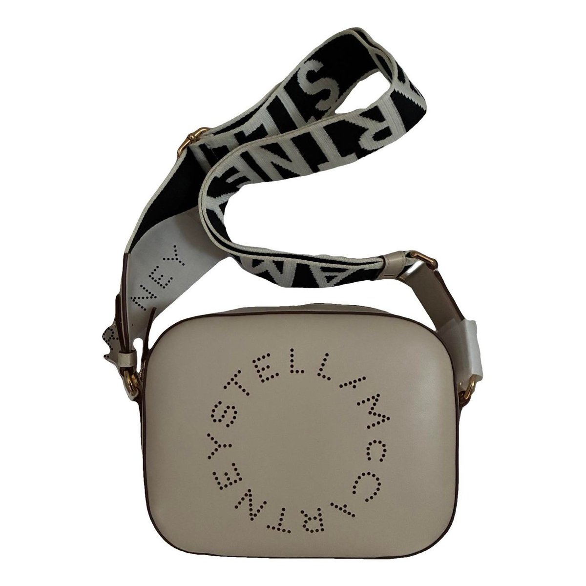 Logo vegan leather crossbody bag