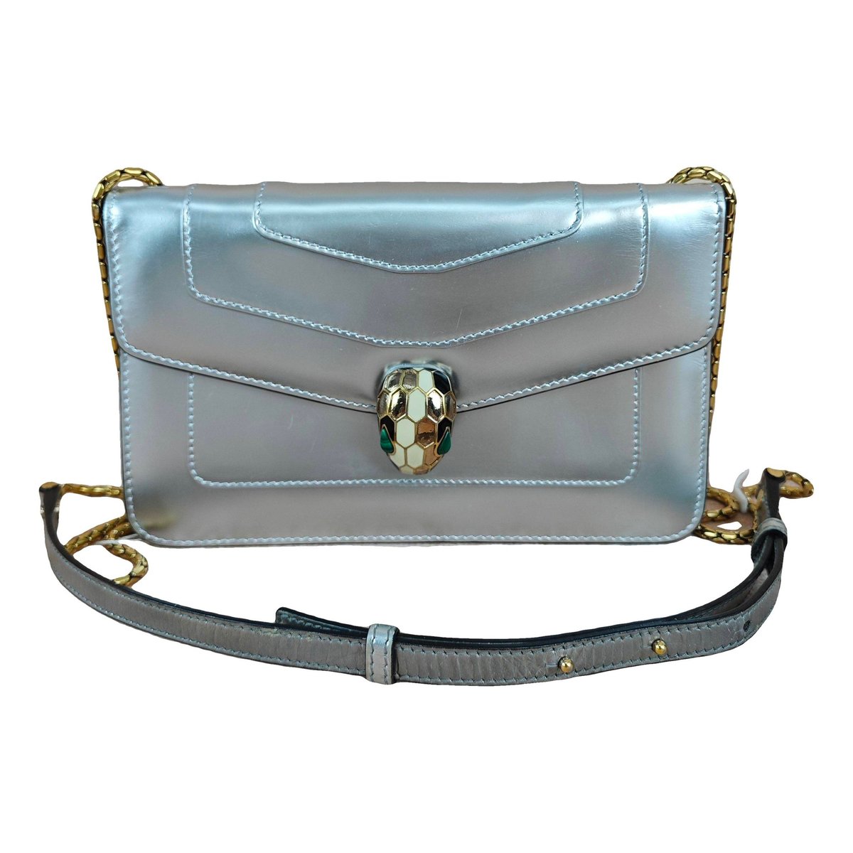 Serpenti leather handbag