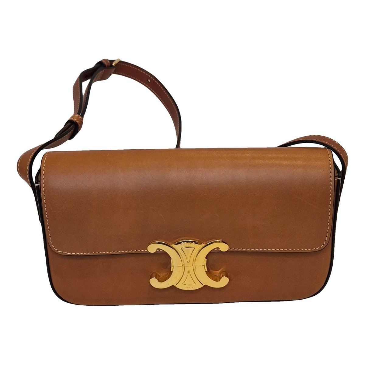 Triomphe Long leather handbag