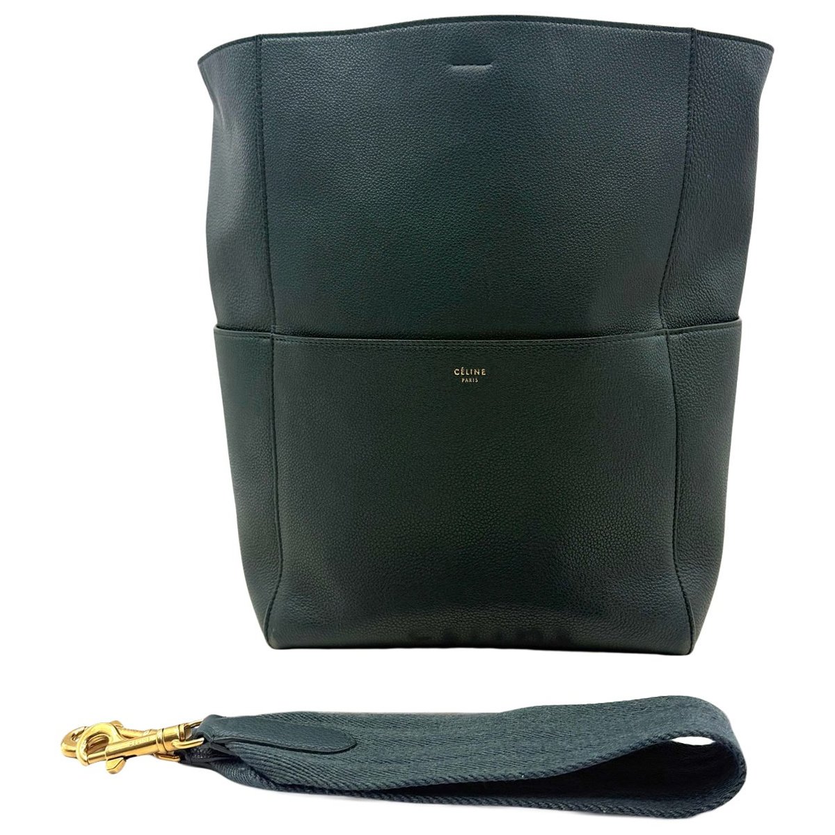 Seau Sangle leather handbag