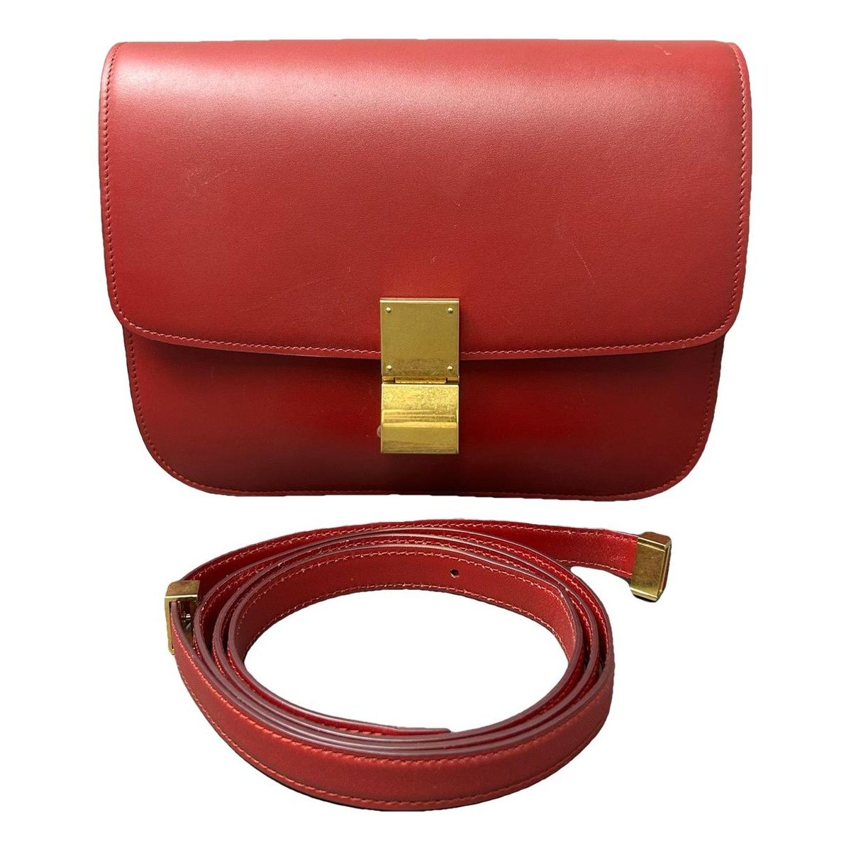 Classic leather crossbody bag