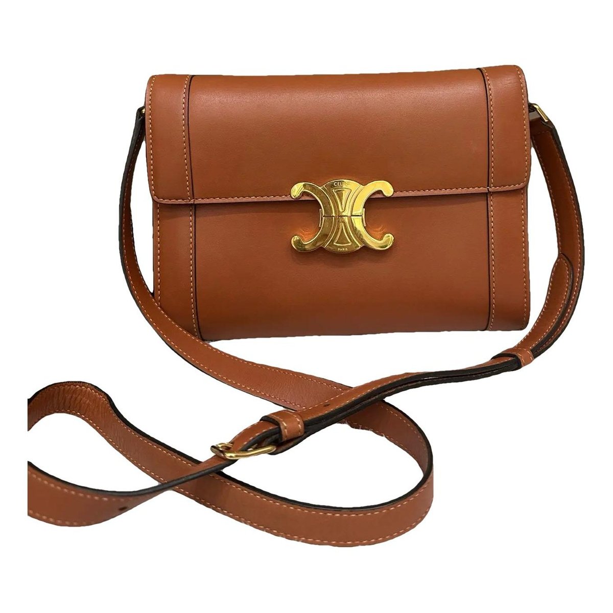 Triomphe leather crossbody bag