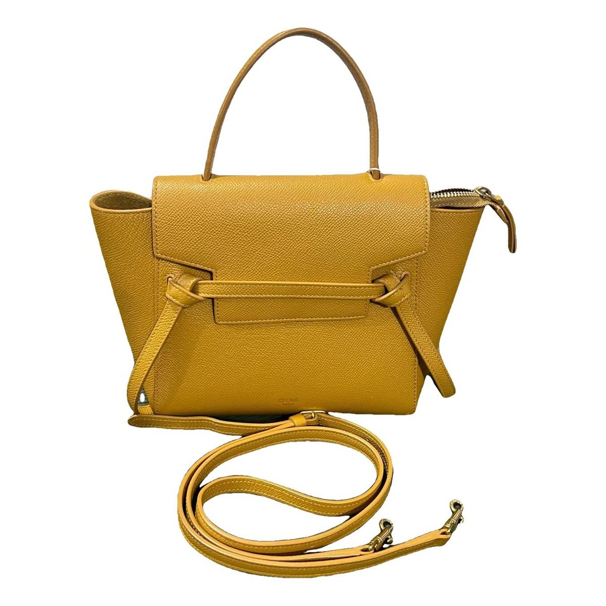 Belt leather handbag