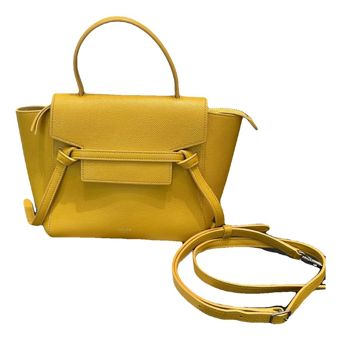 Belt leather handbag