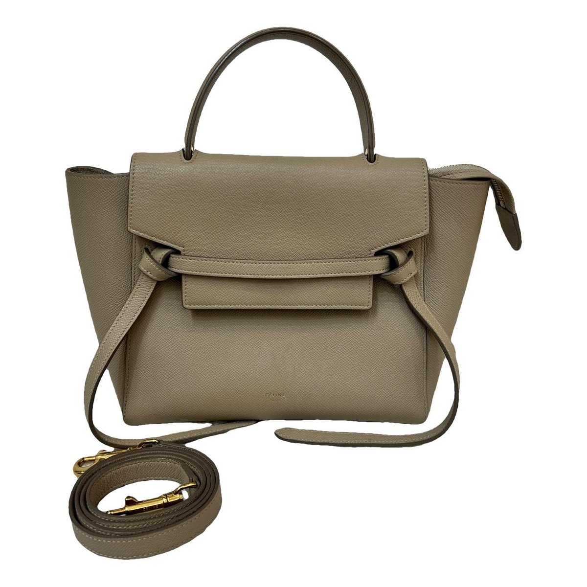 Belt leather handbag