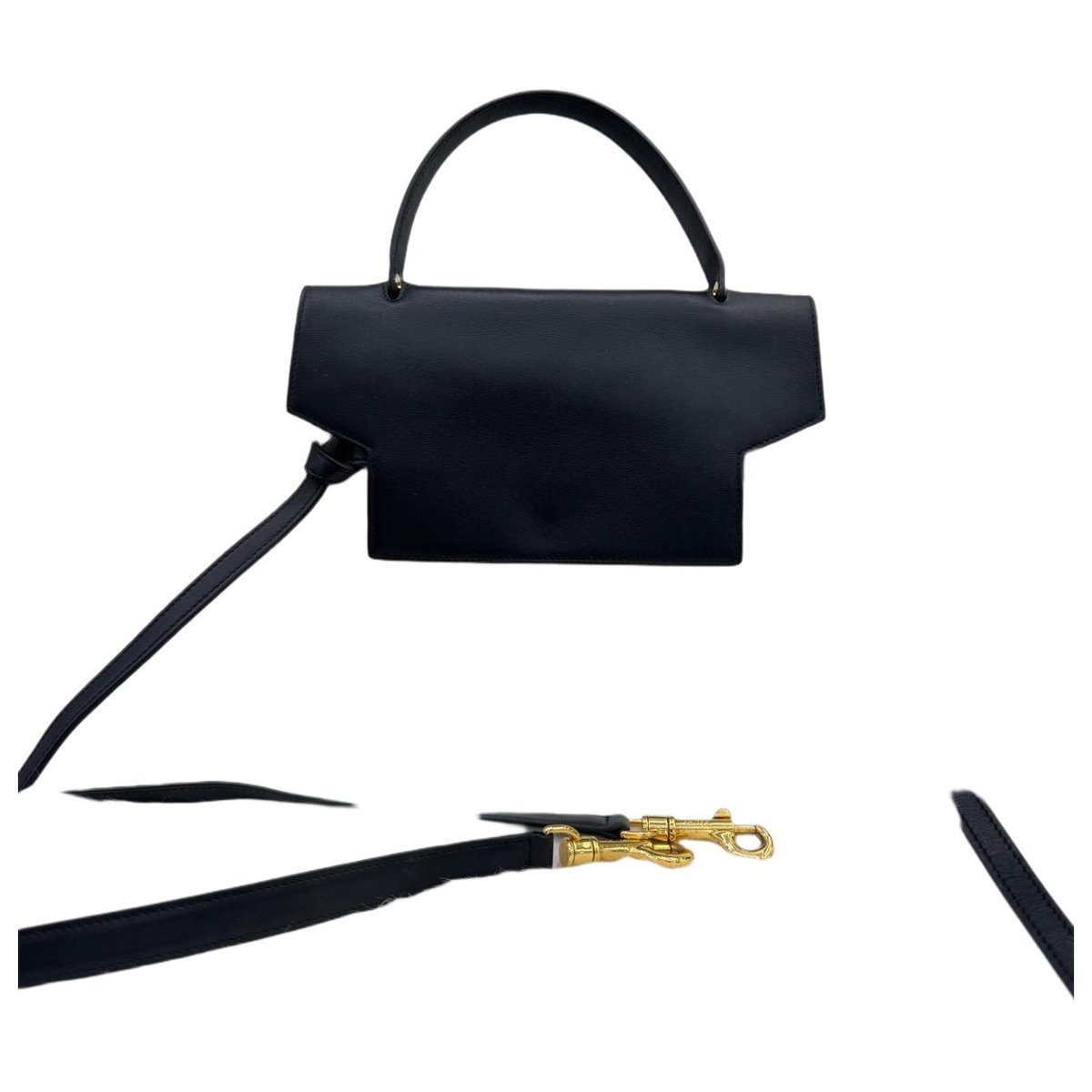 Belt leather handbag