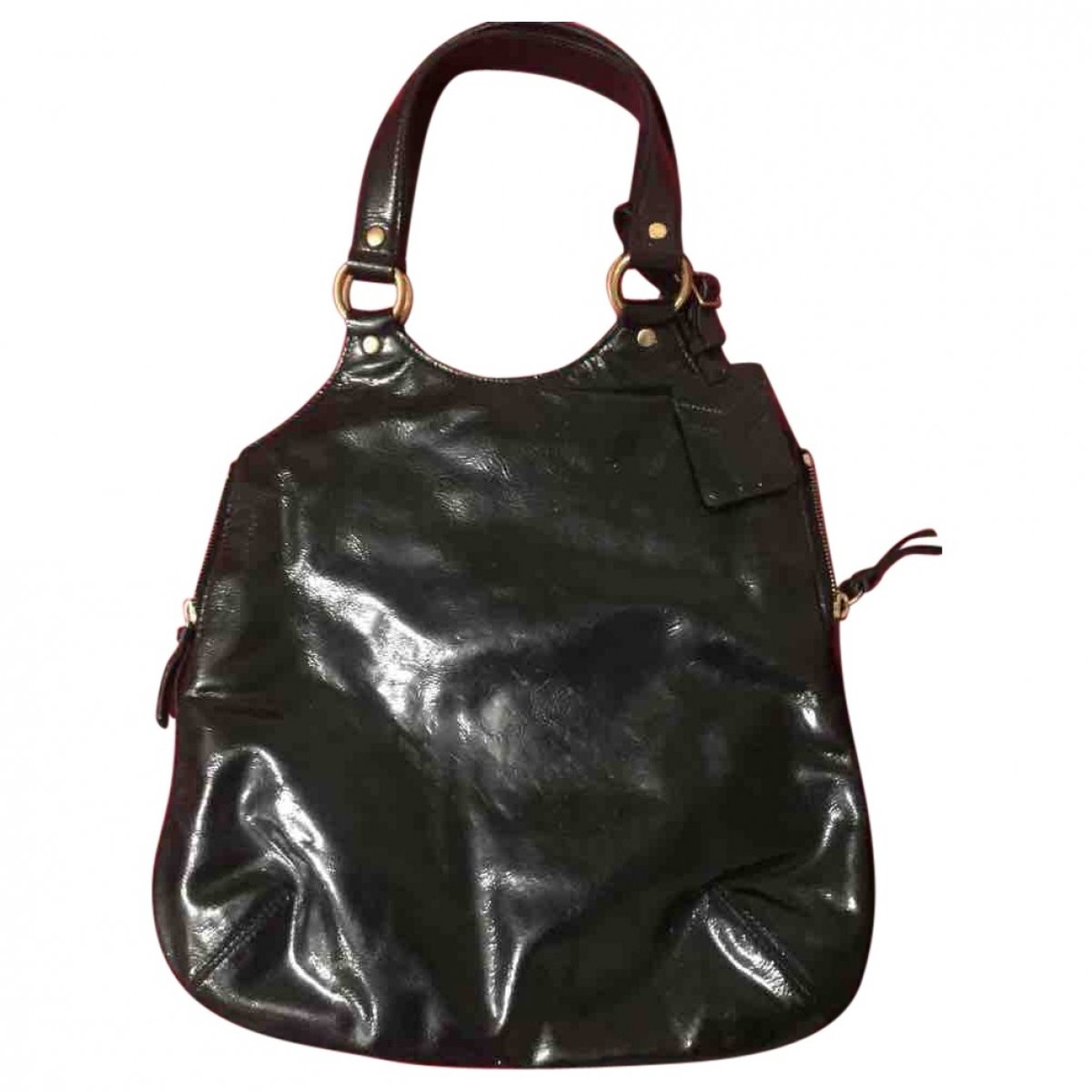 Tribute patent leather handbag