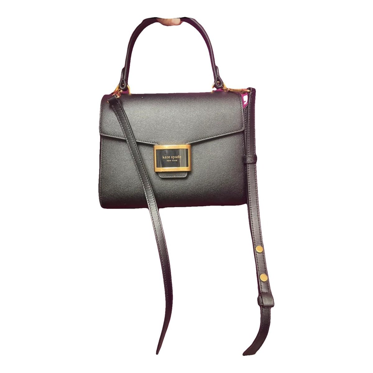 Leather clutch bag
