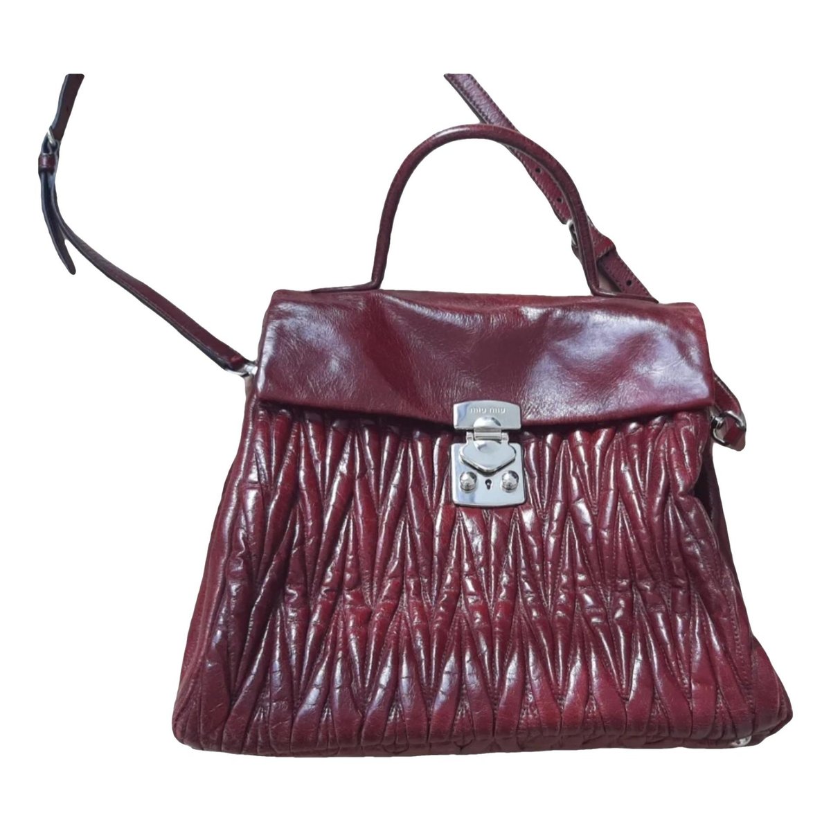 Miu Confidential leather crossbody bag