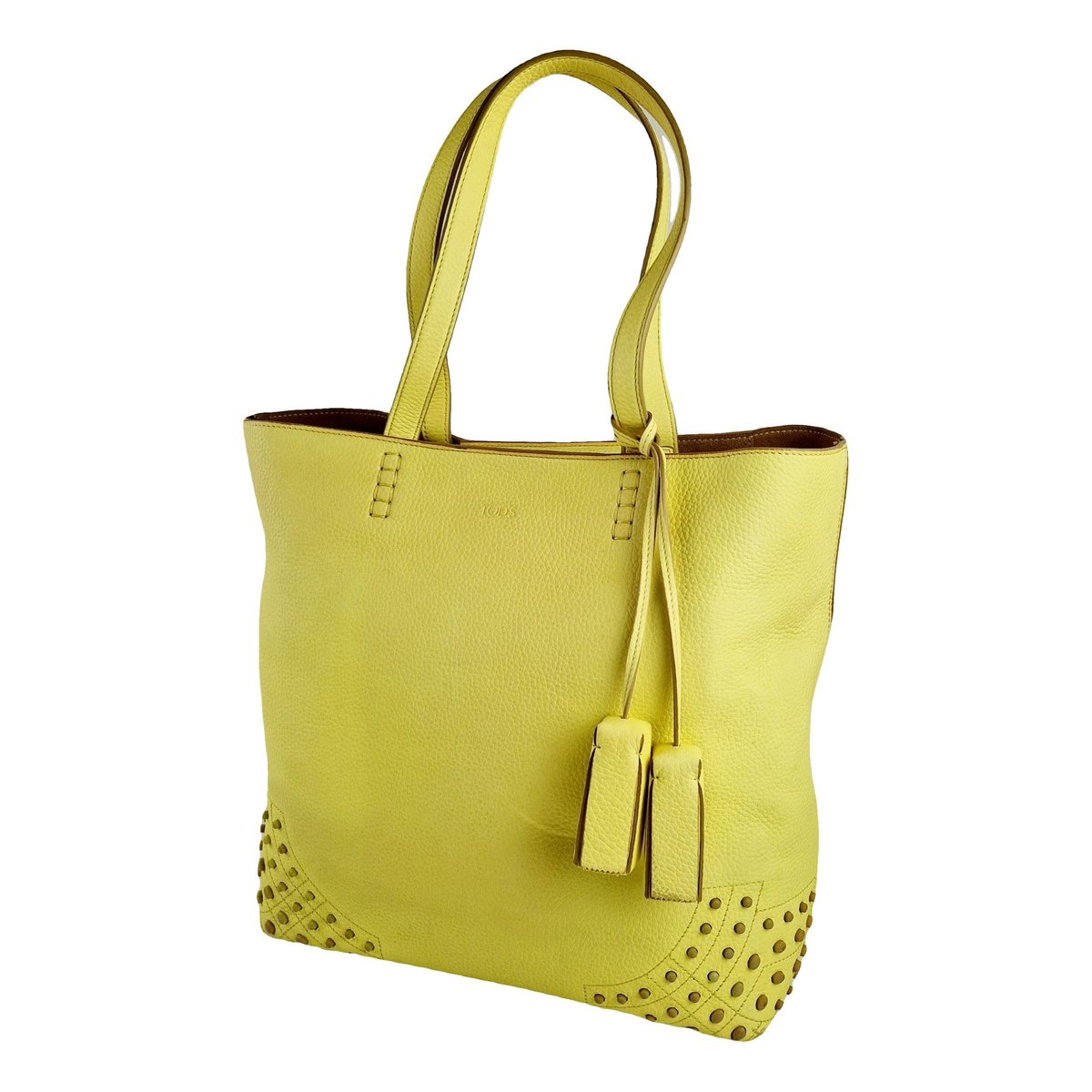 Wave leather handbag