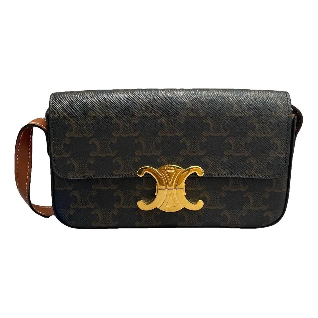 Triomphe Long leather handbag