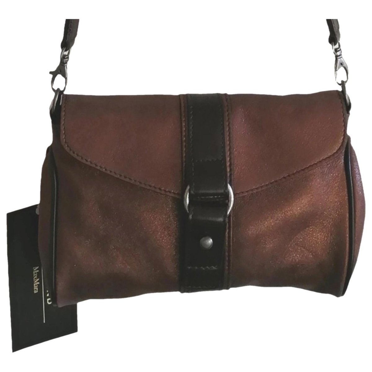 Leather clutch bag