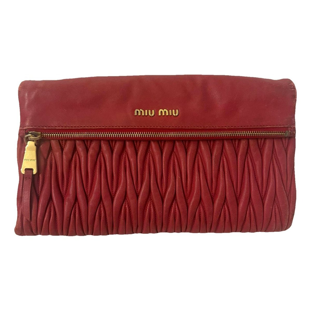 Bow bag leather clutch bag