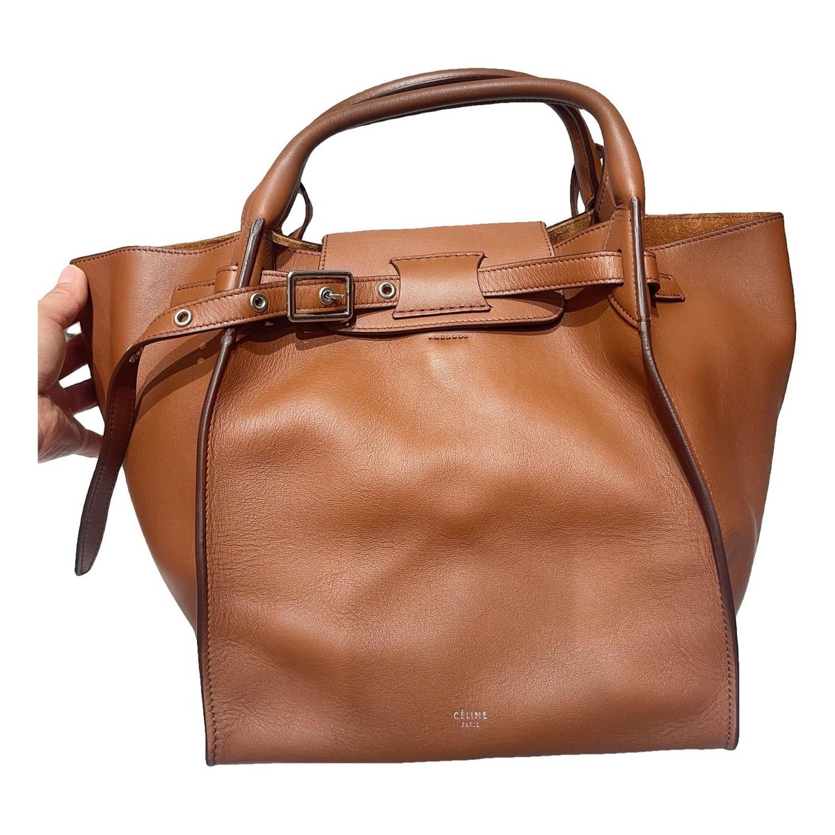 Big Bag leather handbag