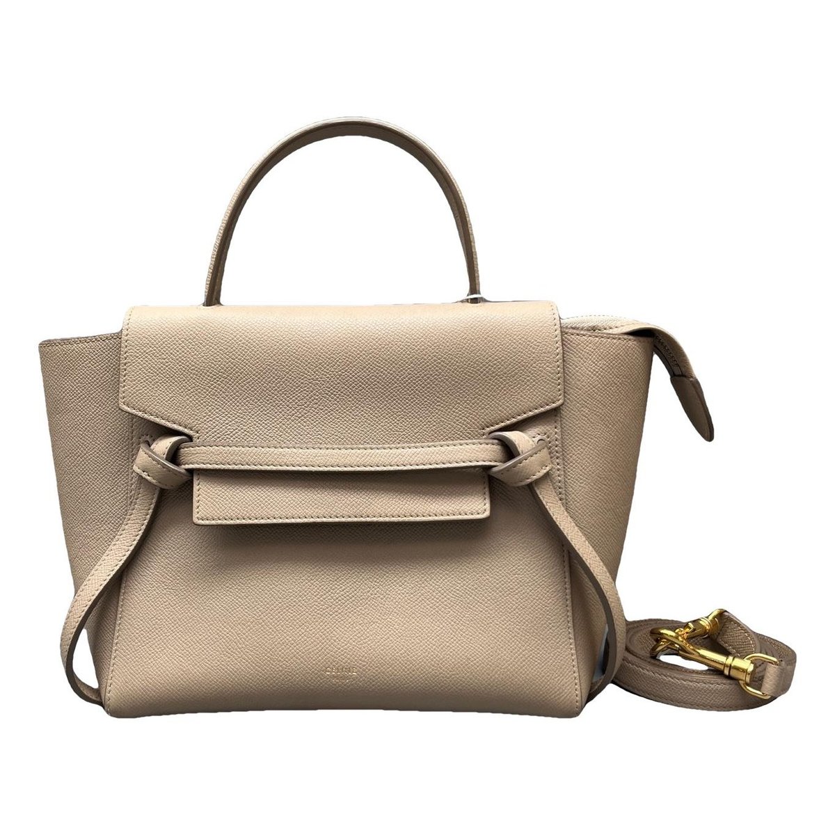 Belt leather handbag