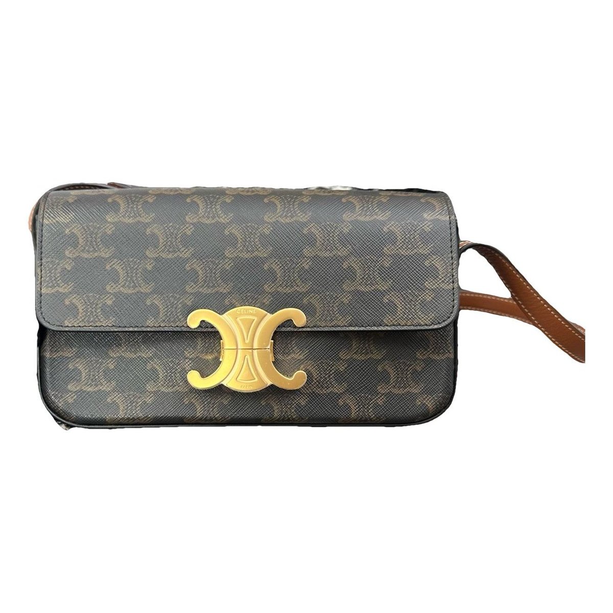 Triomphe Long leather handbag