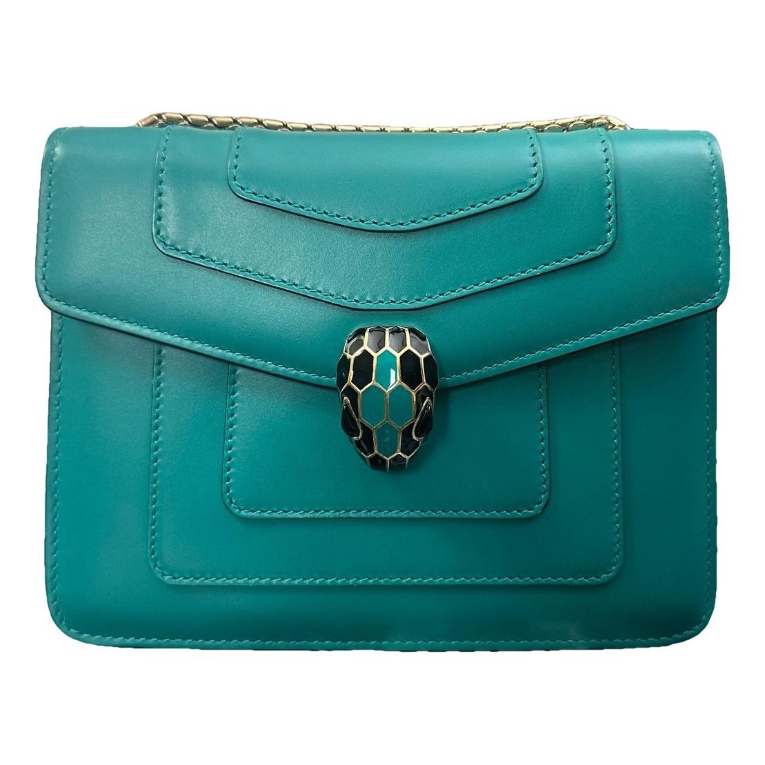 Serpenti leather handbag