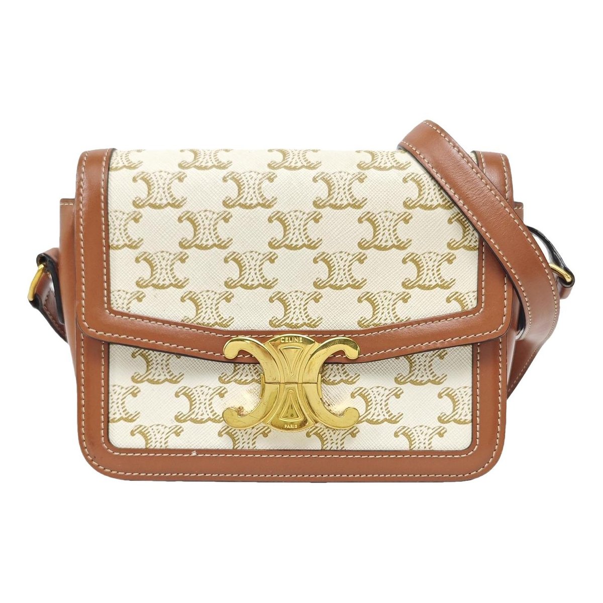 Triomphe leather handbag