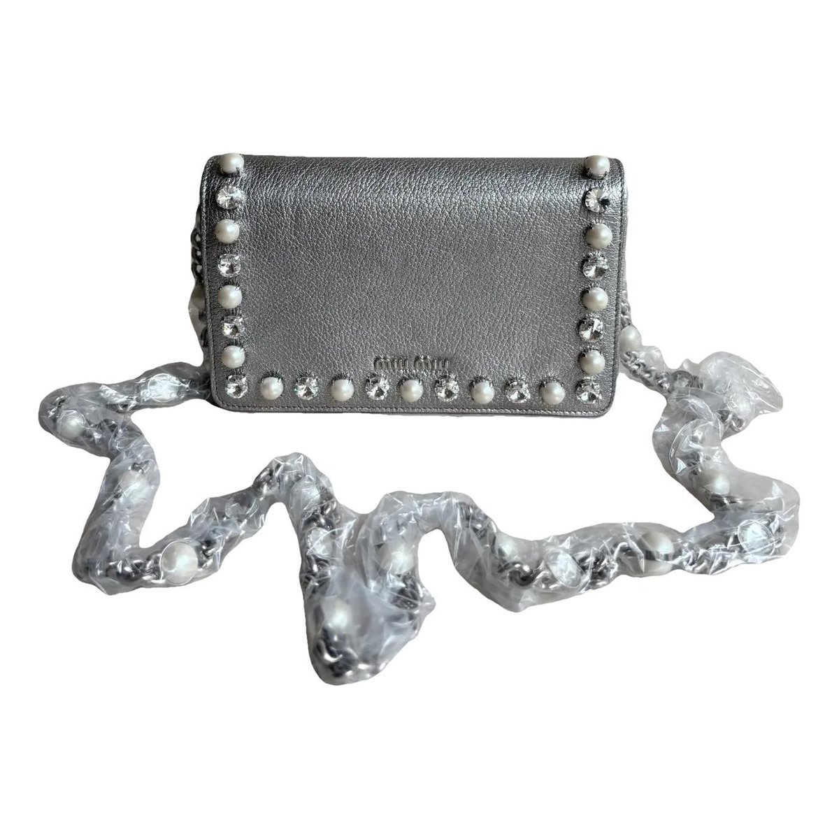 Miu delice leather handbag