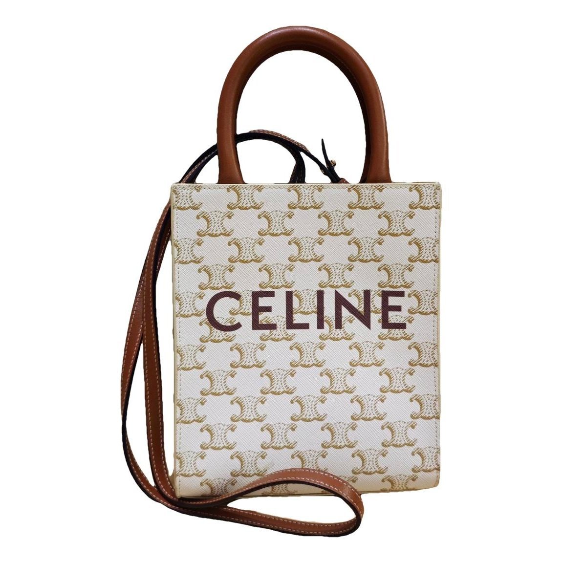 Cabas Vertical leather handbag