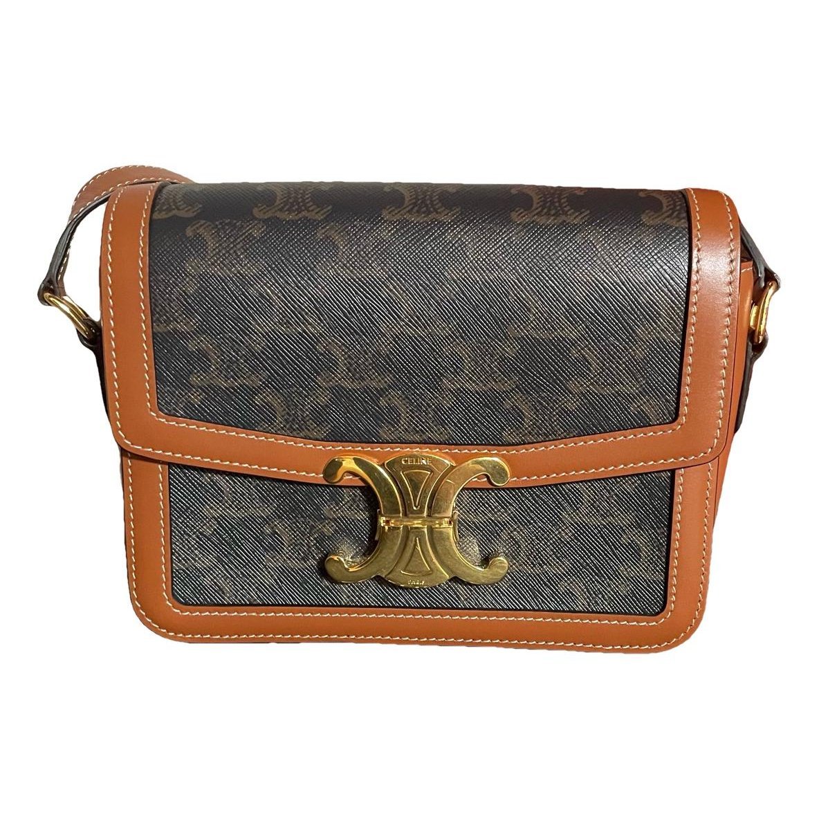 Triomphe leather handbag