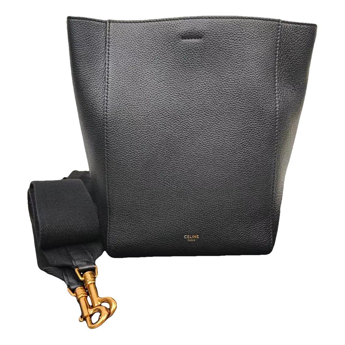 Seau Sangle leather handbag