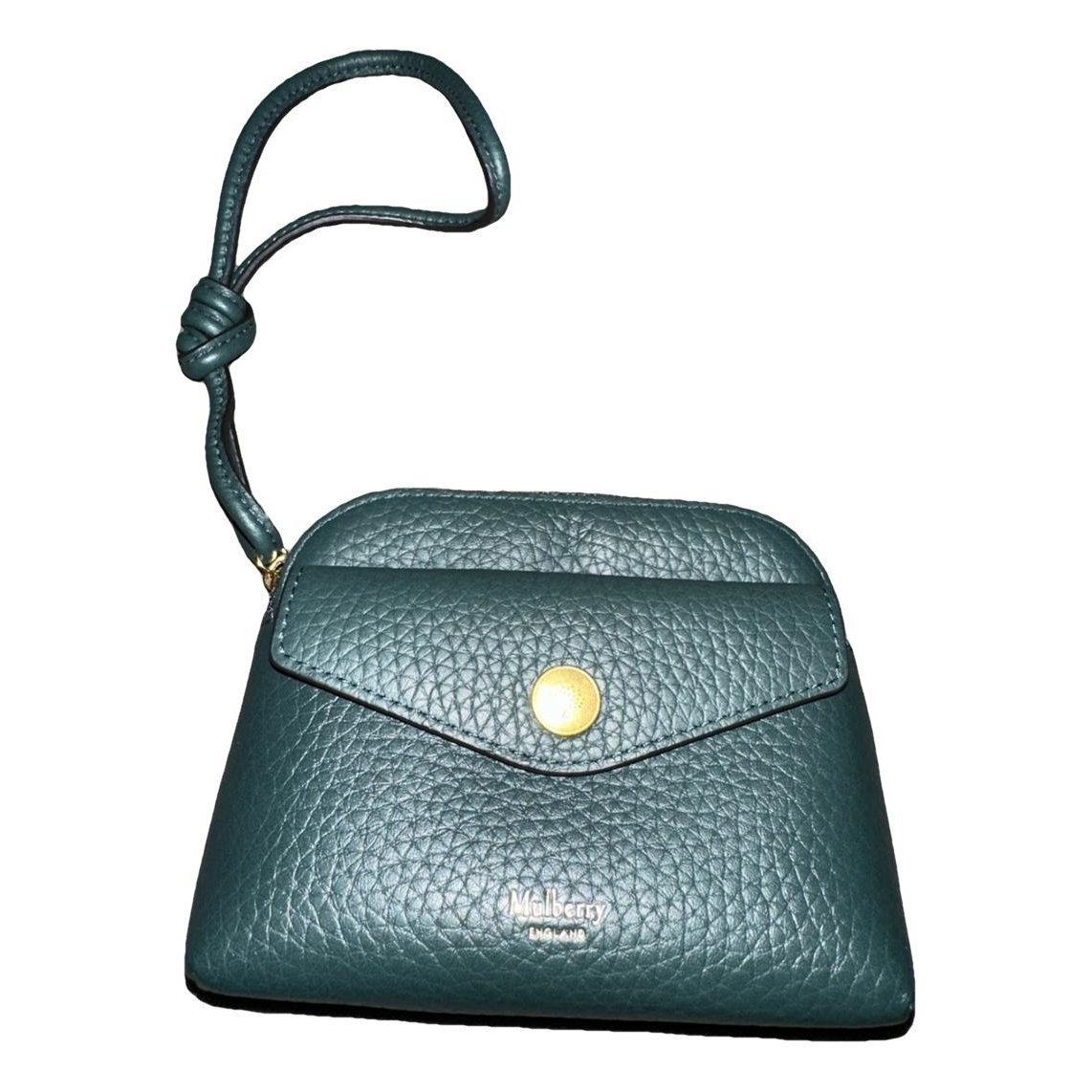 Leather clutch bag