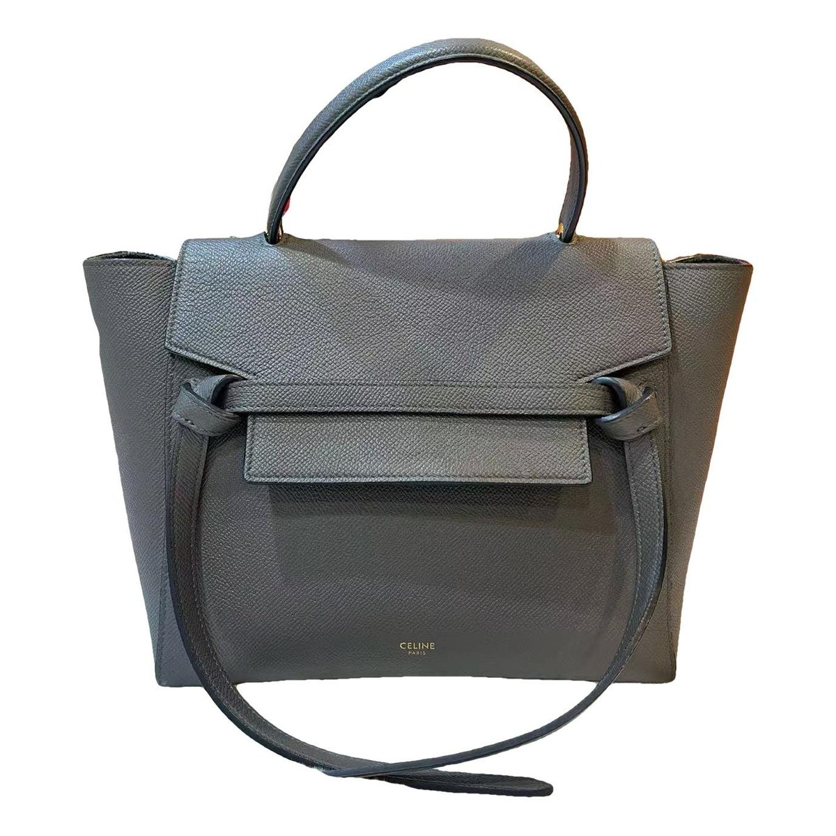 Belt leather handbag
