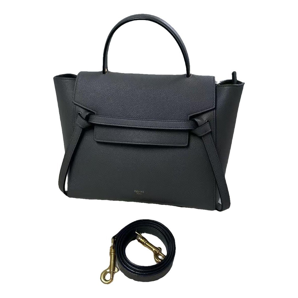 Belt leather handbag