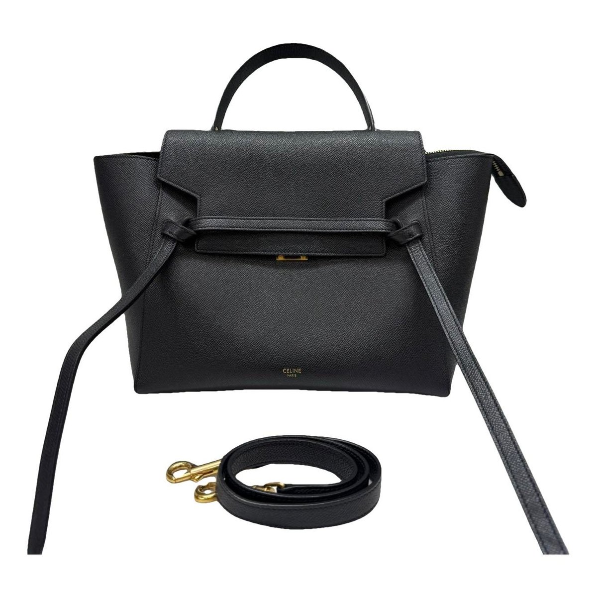 Belt leather handbag