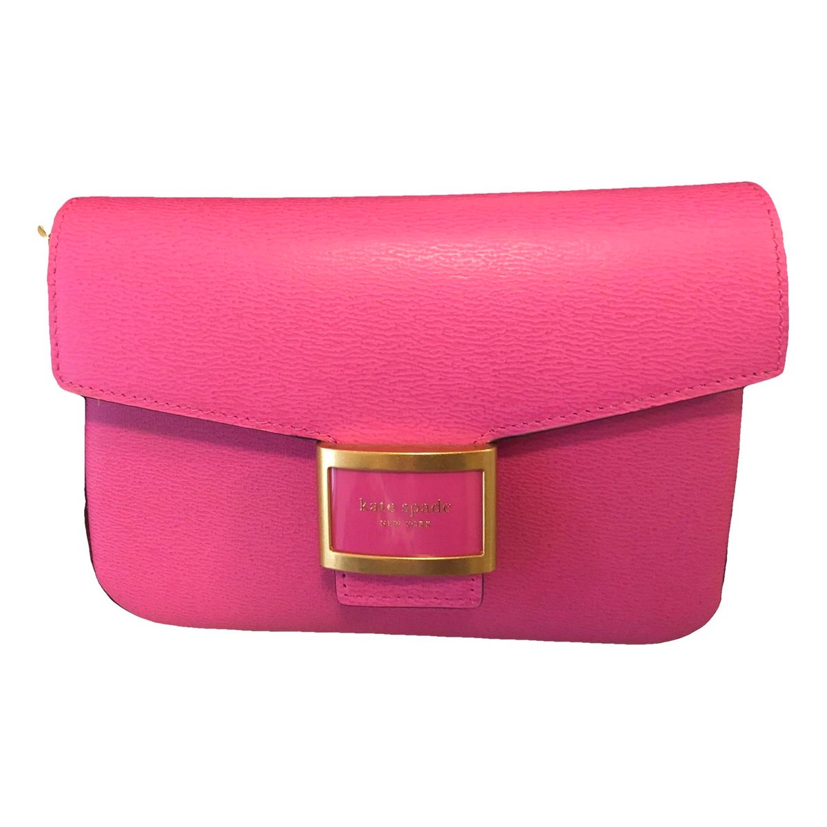 Leather clutch bag