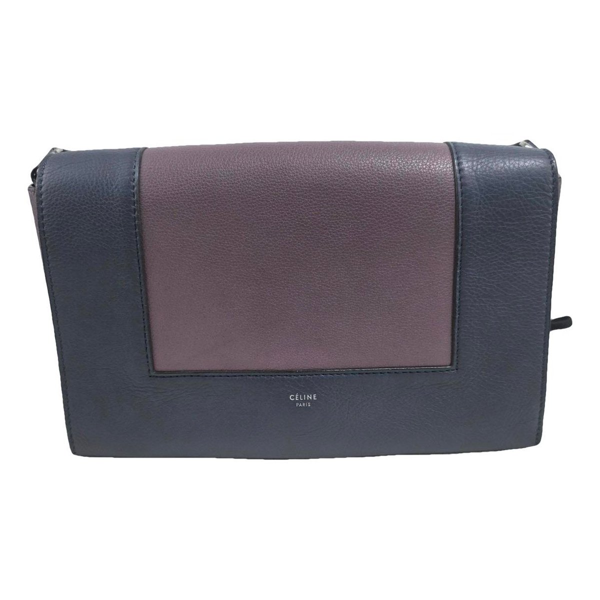 Frame leather handbag