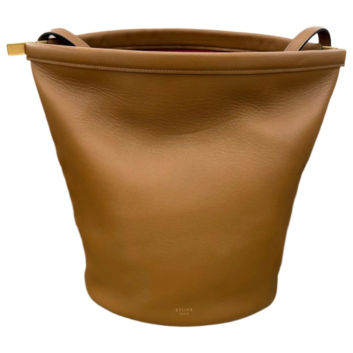 Clasp Bucket leather crossbody bag