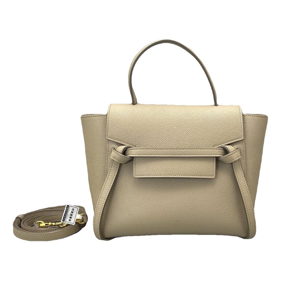 Belt leather handbag