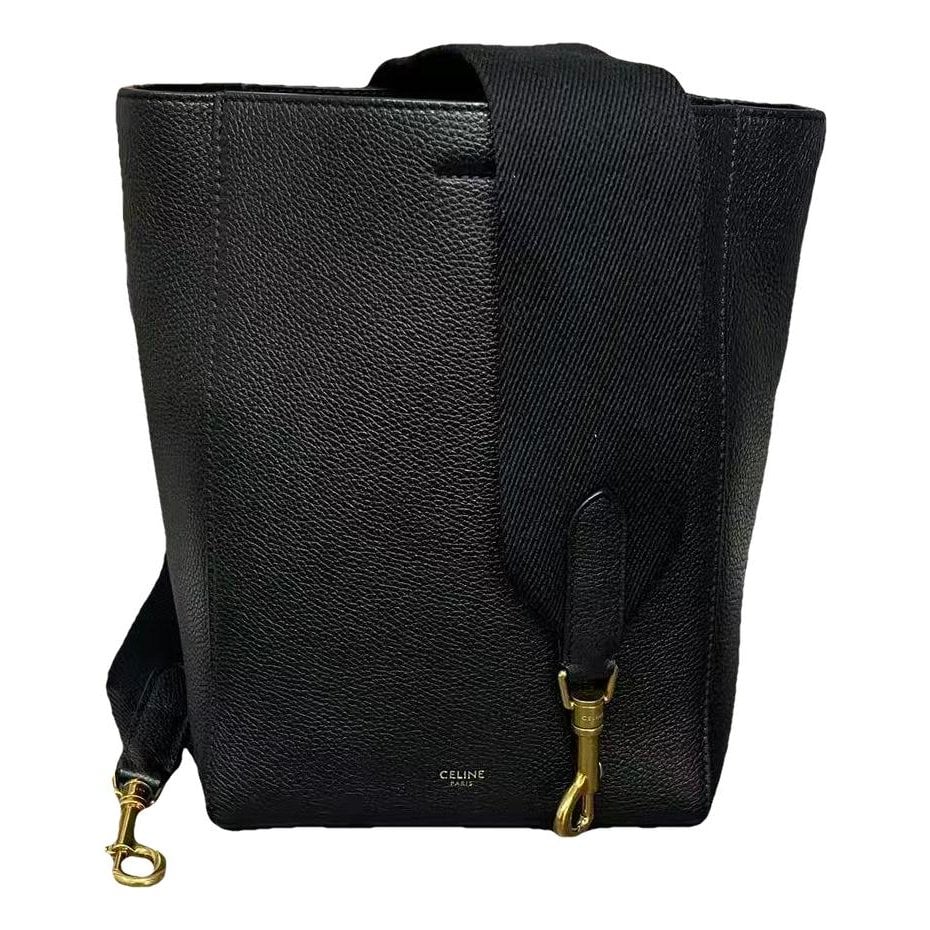Seau Sangle leather handbag