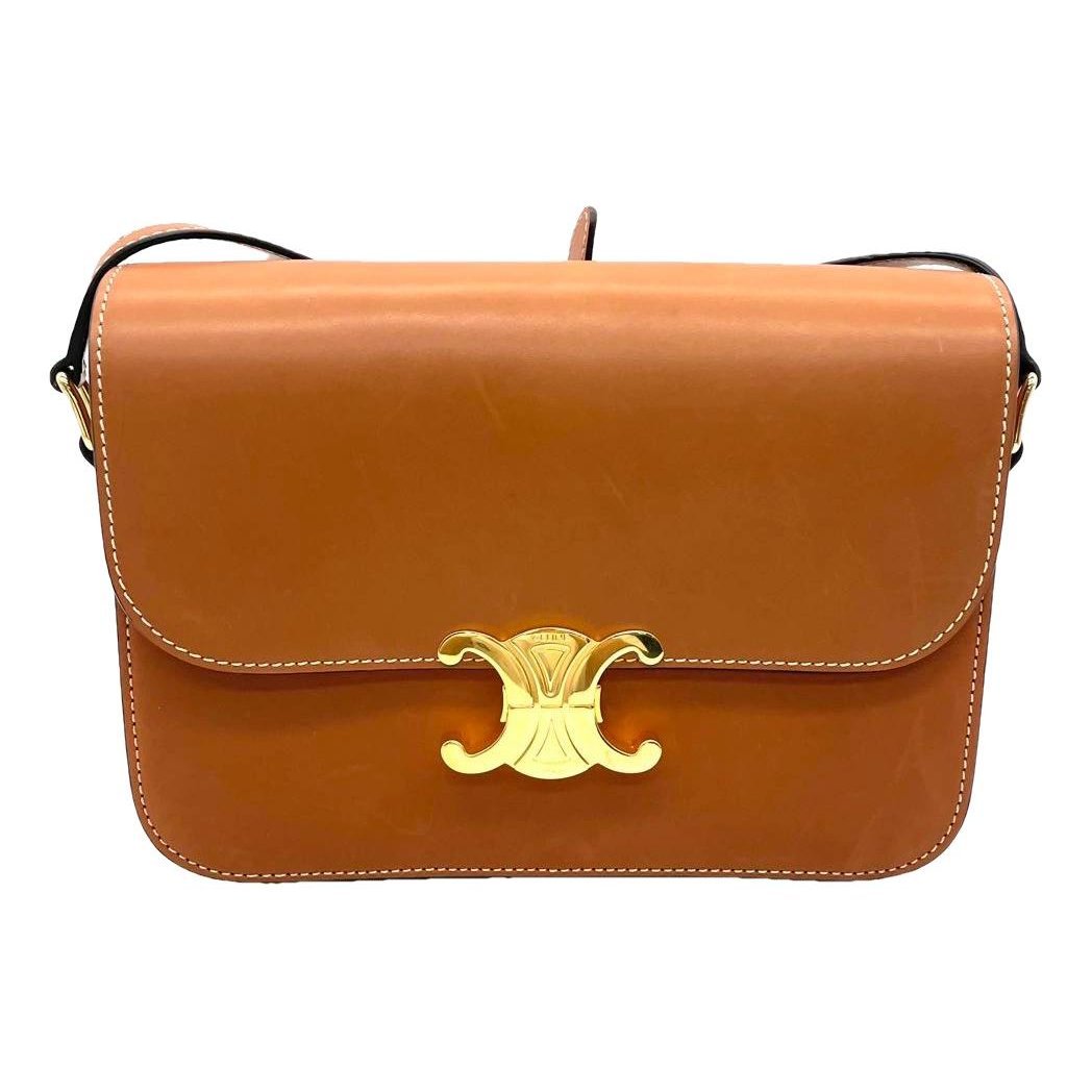 Triomphe leather handbag