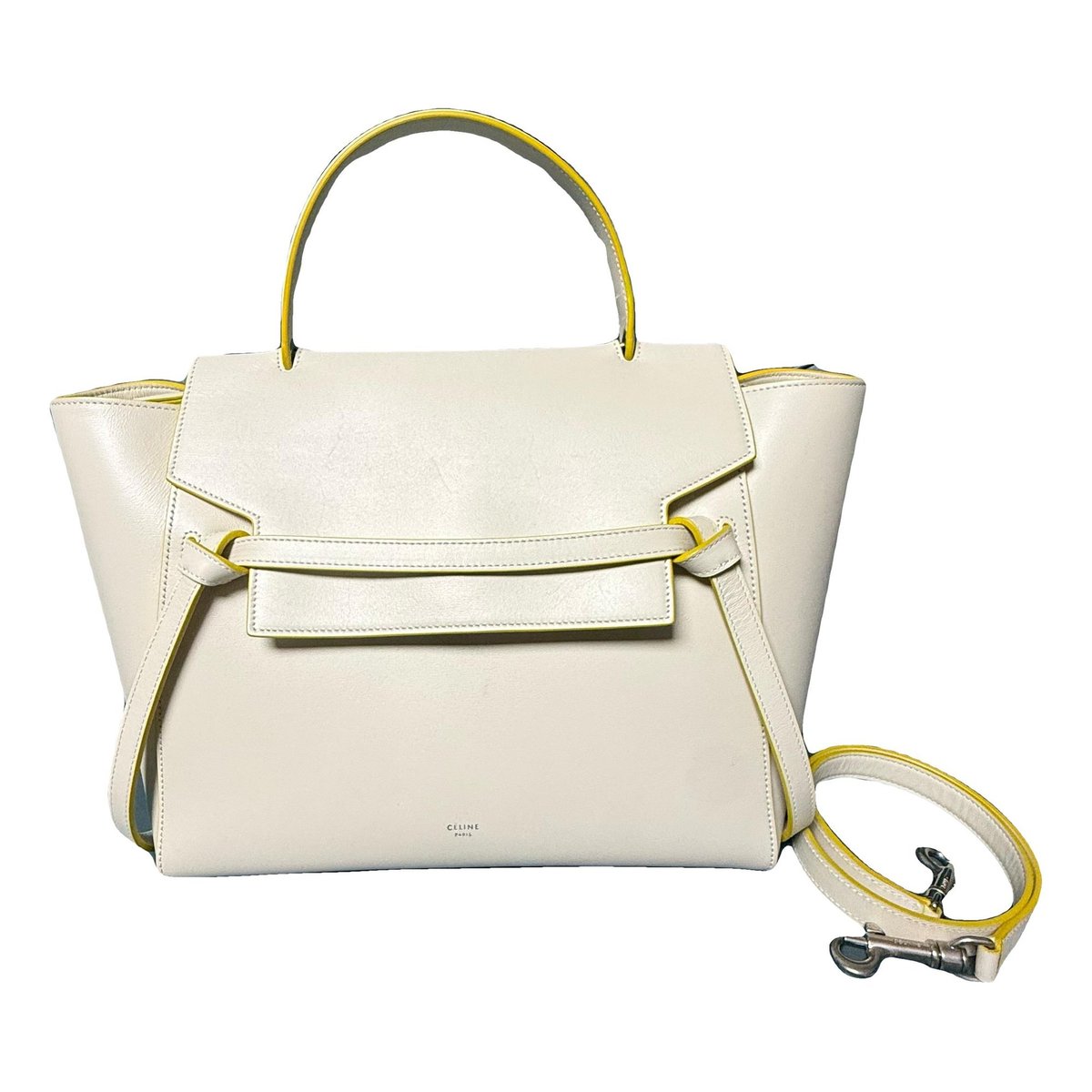 Belt leather handbag